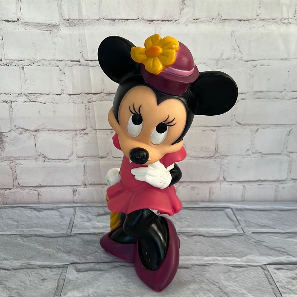 Vintage Disney Minnie Mouse money bank rubber